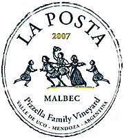 La Posta 2007 Pizzella Family Malbec 